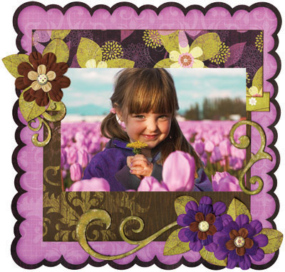 Bo Bunny Jazmyne DieCut Layout