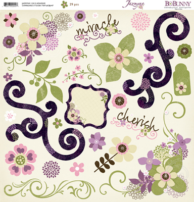 Bo Bunny Jazmyne 12" Chipboard