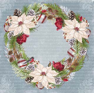 Bo Bunny Joyful Christmas Wreath