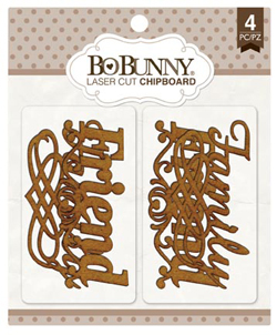 Bo Bunny Laser Cut Chipboard Family