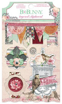 Bo Bunny Madeleine Layered Chipboard