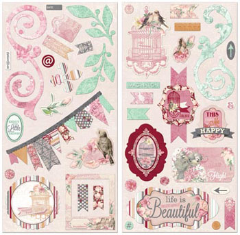 Bo Bunny Madeleine Chipboard