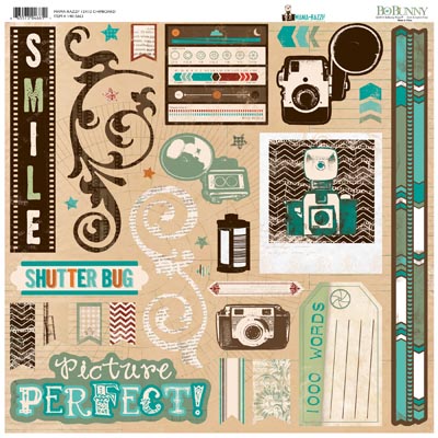 Bo Bunny Mama-razzi 2 12x12 Chipboard