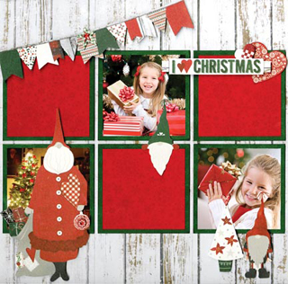 Bo Bunny Merry & Bright layout