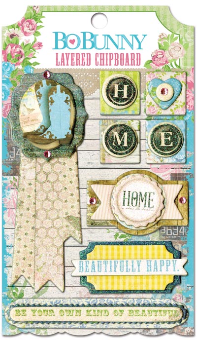 Bo Bunny Prairie Chic Layered Chipboard