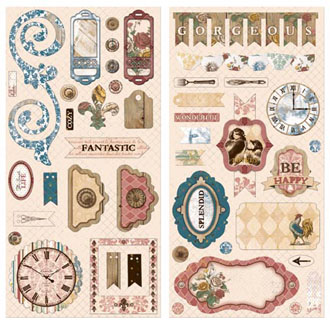 Bo Bunny Provence Chipboard