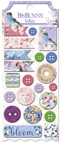 Bo Bunny Secret Garden Buttons