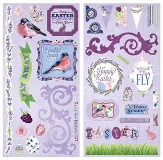 Bo Bunny Secret Garden Chipboard