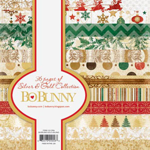 Bo Bunny Silver & Gold 6x6 Paper Pad