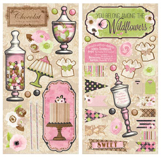 Bo Bunny Sweet Moments Chipboard