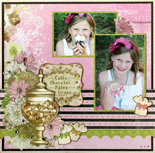 Bo Bunny Sweet Moments layout