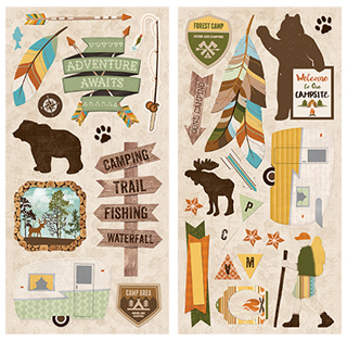 Bo Bunny Take A Hike Chipboard