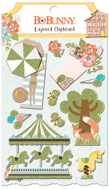 Bo Bunny Weekend Adventures Layered Chipboard