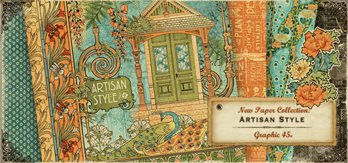 Graphic 45 ARTISAN STYLE 12 x 12 Paper Collection - RETIRED