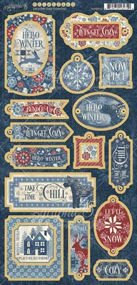 Graphic 45 Let's Get Cozy 6x12 Chipboard