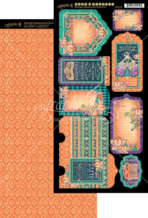 Graphic 45 Midnight Masquerade Tags & Pockets