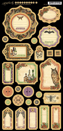Graphic 45 Rare Oddities Journaling Chipboard 1