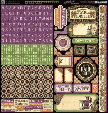 Graphic 45 Rare Oddities 12x12 Sticker