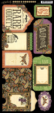 Graphic 45 Rare Oddities Tags & Pockets