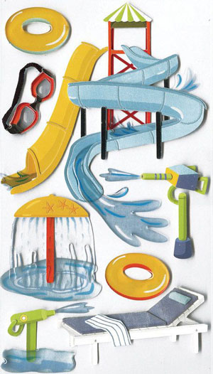 Jolee's Boutique Water Park 3d Sticker
