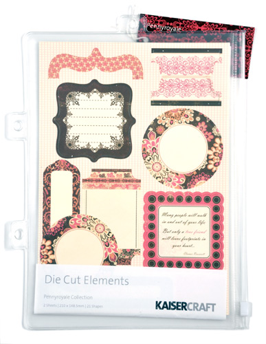 KaiserCraft Penny Royale DieCut Elements scrapbooking