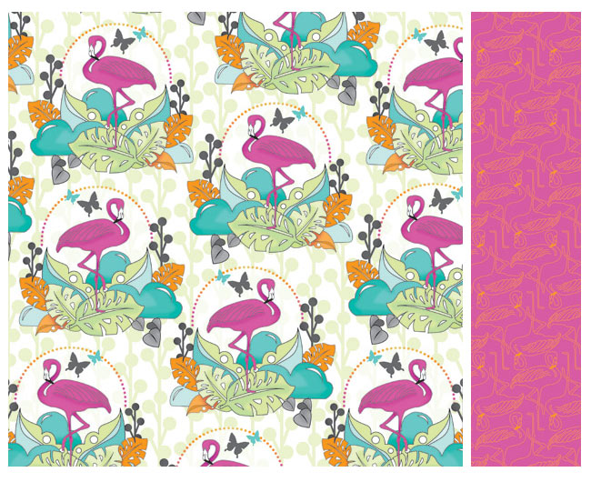 KaiserCraft Pina Colada Coconut Cream scrapbook paper