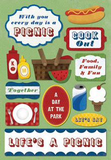 Karen Foster Picnic 14 Let's Eat CS Sticker