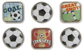 Karen Foster Soccer Bubble Brads