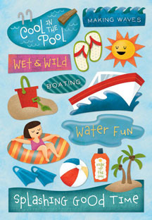 Karen Foster A Splashing Good Time Cardstock Sticker