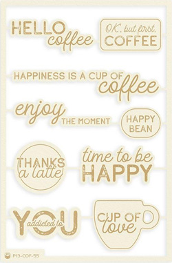 P13 Coffee Break CB Embellishments Words