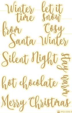 P13 Cosy Winter Die-Cut CB Embellishments #06