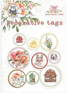 P13 Farm Sweet Farm Tags 1 Round