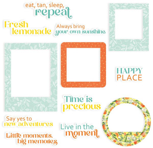 P13 Fresh Lemonade Ephemera Frames & Words