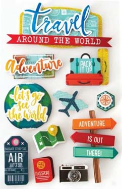 Paper House Productions Around The World 3D Sticker