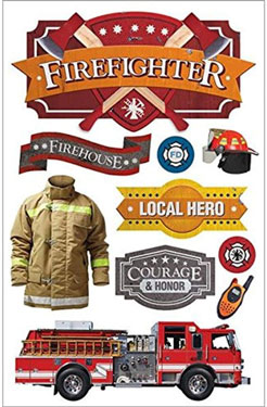 Paper House Productions Fireman 3D Sticker