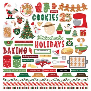 PhotoPlay Homemade Holidays 12x12 Element Sticker