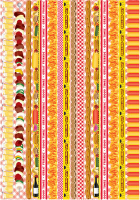 Reminisce Backyard Bash Folded Border Sticker