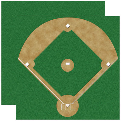 Reminisce Real Sports Baseball Diamond