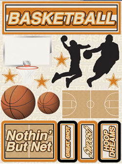 Reminisce Basketball 3D Sticker 2