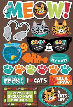 Reminisce Cat 3D Sticker