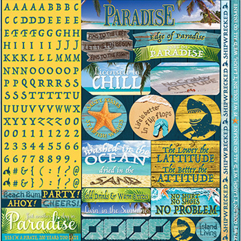 Reminisce The Shipwreck Club 12x12 Alpha Variety Sticker
