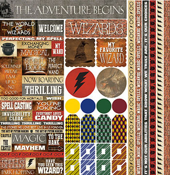 Reminisce Wizard 101 12x12 Multi Sticker