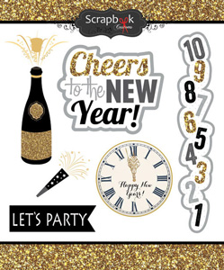 Scrapbook Customs New Year's Cheer Sticker