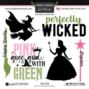 Scrapbook Customs Perfectly Wicked Sticker