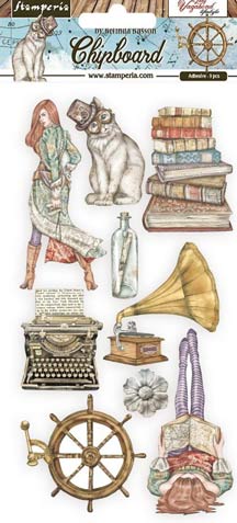 Stamperia Lady Vagabond Lifestyle 6X12 Chipboard Elements