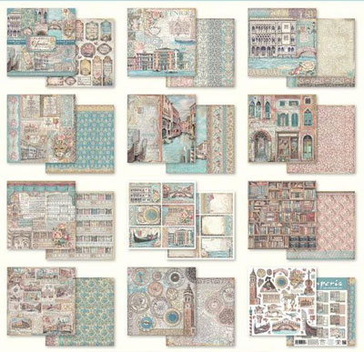 Stamperia Venice City Of Art 12x12 Paper Pad